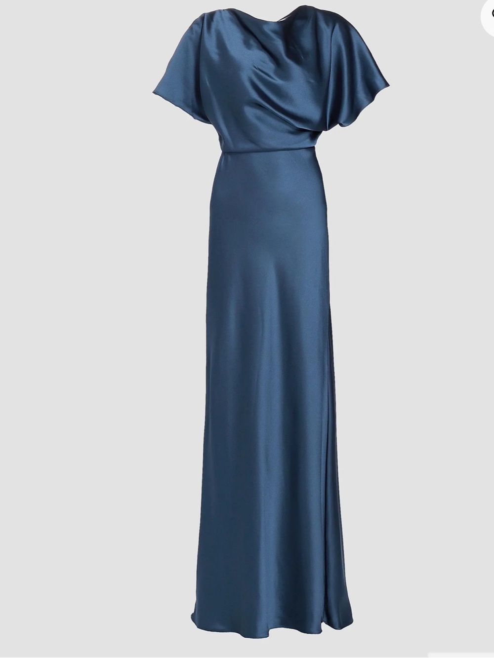 AMSALE Draped Satin Gown size 6